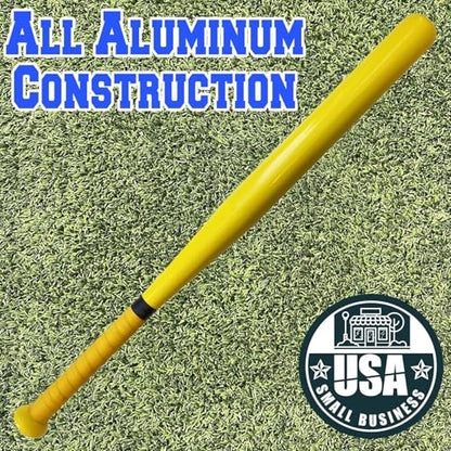 KOTIONOK Aluminum Baseball Bat - 28-30 Inch 35 Oz - Softball, Batting Practice, Pickup Games - Metal Tball Bat - color: Safety Yellow