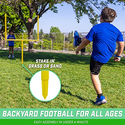 GoSports Football Field Goal Post - 6 or 8 ft Backyard Football Game - style: 6 ft Standard