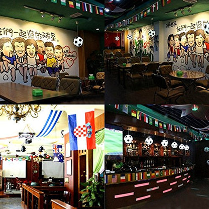 G2PLUS International Flags, 82 Feet 8.2'' x 5.5'' World Flags, 100 Countries Olympic Flag Pennant Banner for Bar, Party Decorations, Sports Clubs, Grand Opening, Festival Events Celebration