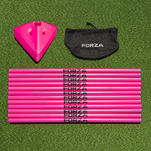 FORZA Cone & Hurdle Training Sets | Improve Your Speed & Agility Skills - Available in 3 Styles and 8 Colors - color: Pink, style: Tri Super Cone