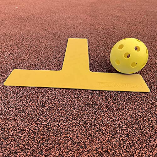 Court Lines Marker Kit Throw Down Markers Create Your Own Mini Pickleball Tennis Court (Yellow T L Shape)