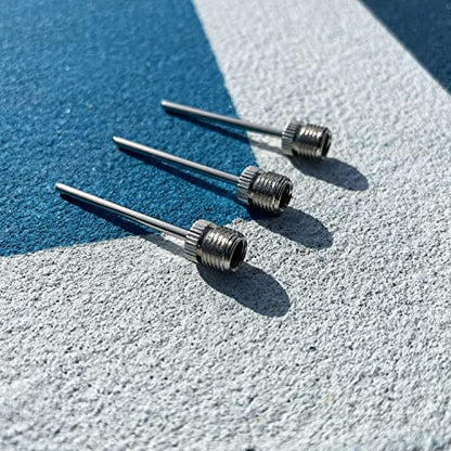 Franklin Sports Metal Inflating Needles - 3 Pack, silver, One Size (3118)