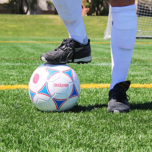 GoSports Premier Soccer Balls - Single or 6 Pack - Sizes 3, 4, 5, with Ball Pump - size: Single Ball - Size 5