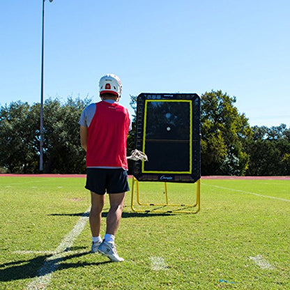 Champion Sports Deluxe Lacrosse Target: Ball Return Bounce Back Net Set for Professional, College and Grade School Training & Drills - style: Deluxe XL Rebounder (4' x 6')