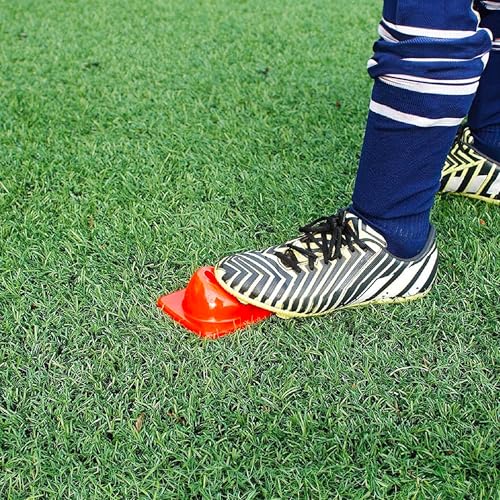 Versatyle Heavy Duty Agility Training Cones (2 in, 6 in, 9 in, 12 in, 28 in) for Sports, Kids Coaching, Multipurpose Field Marker Cones, Soccer, Basketball Drills, Bike, Motorcycle, Traffic Training - style: 2in, Orange, 12 Pack