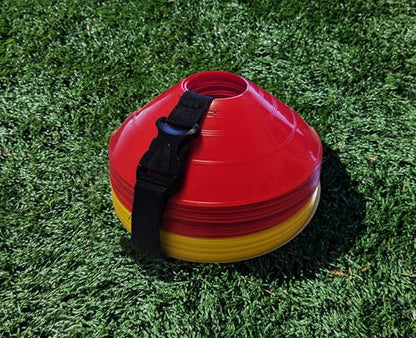 Sports Training Cones (Set of 40) - APEX PRO Sports - Training Cones Agility Soccer Cones with Carry Strap for Training, Soccer, Football, Basketball,Kids and Other Sports and Games