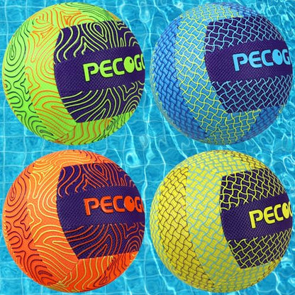 Waterproof Volleyball Size 5 - Perfect for Pool, Indoor & Outdoor Games - Durable, Lightweight, and Easy to Use for Beginners, Teens, and Adults (with Pump) - style: 4 PACK