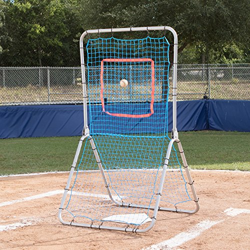 Champion Sports Pitchback Net & Rebounder – Baseball & Softball Multi-Sport Training Screen with Strike Zone Target - style: Multisport Pitchback Screen