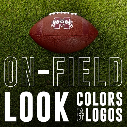 Franklin Sports Kids NCAA Youth Football - Official College Team Football with Team Logos - Junior Size