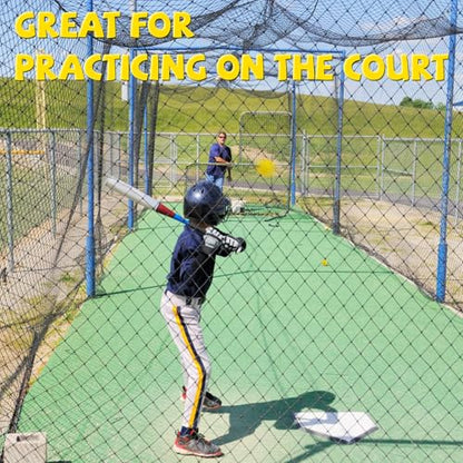 24 Pack Bucket of Dimpled Baseballs for Pitching Machine - Practice Balls for Hitting and Fielding, Rubber Baseballs for Hand-Eye Coordination