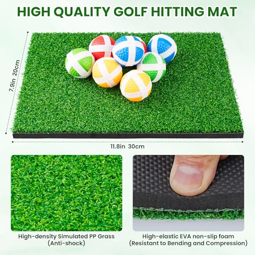 LYDARZ Battle Golf Game Chipping Practice Mat, Perfect for Chipping and Swing Training, Backyard Games Golf Hitting Mat, Ideal for Golf Parties and Fun Activities - size: Target Disk Pattern: 4A