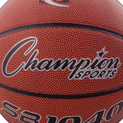 Champion Sports Composite Basketball – Indoor/Outdoor Play – Official, Intermediate & Junior Sizes – Durable Grip & Air Retention - style: Junior, Size 5 (27.5")