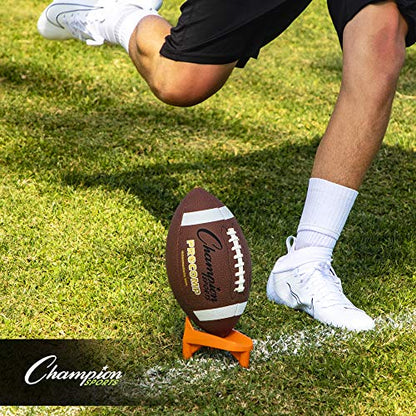 Champion Sports Football Kicking Tee – Heavy-Duty Kickoff Tee in Multiple Styles & Sizes - style: Heavy Duty Kicking Tee (2 Inch)