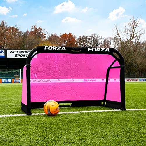 FORZA Aluminum POD Soccer Goals | PRO ALU50 Folding Soccer Goal - Fold-Away & Freestanding Target Goals - x4 Sizes and x9 Colors - color: Pink, size: 5ft x 3ft