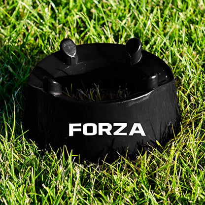 FORZA Football Placekicker Kicking Tee – Placekicker’s Aim & Accuracy Training Tool Football/Rugby | Black Plastic Football Kicking Tee | Football Kicker Training Equipment