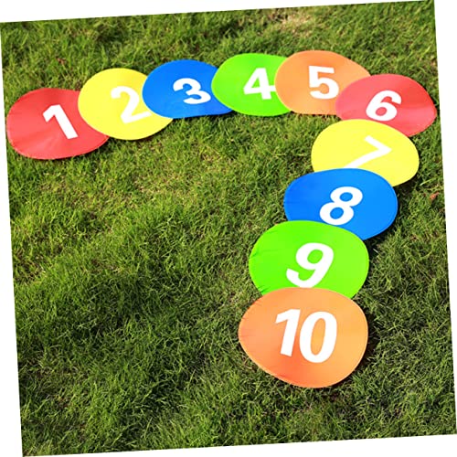 10Pcs Soccer Training Spot Markers Durable Football Roadblock Plates for Agility Drills and Games Non Slip