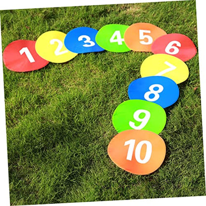 10Pcs Soccer Training Spot Markers Durable Football Roadblock Plates for Agility Drills and Games Non Slip