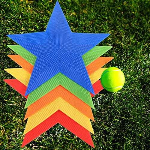BESPORTBLE 5pcs Markers for Football Training Non- Floor Markers for Soccer Drills Gym and Sports Courts and Smooth Edges