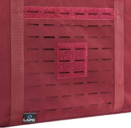 LA Police Gear MOLLE Tactical Collapsible Tote Bag, Large Reusable Foldable Grocery Bag, Lightweight & Durable Multiuse Bag - color: Od Greeen