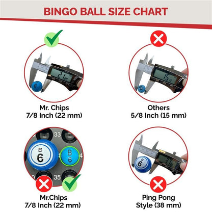 MR CHIPS Professional 11" Steel Bingo Cage Only – Fits 7/8" Bingo Balls (Not for 3/4" Balls or 38mm Ping Pong Balls) – Mysterious Black - color: Mysterious Black Bingo Cage Only
