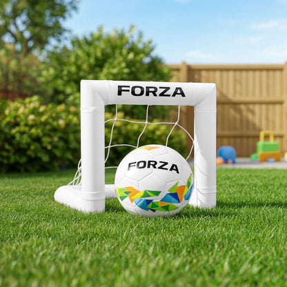 FORZA Toddler Mini Soccer Goal | 16in Training Target Goal for Preschoolers | Durable PVC Frame with UV-Stabilised Net - Perfect for Early Skills, Garden Play & Shooting Drills