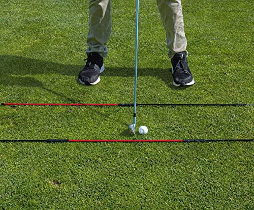 Callaway Golf Hinge Alignment Stix - Alignment Training stix That Hinge and Stick in The Ground for Additional Training and Alignment