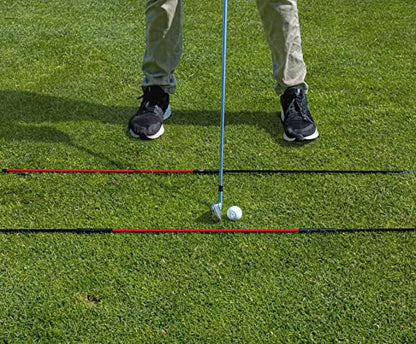 Callaway Golf Hinge Alignment Stix - Alignment Training stix That Hinge and Stick in The Ground for Additional Training and Alignment