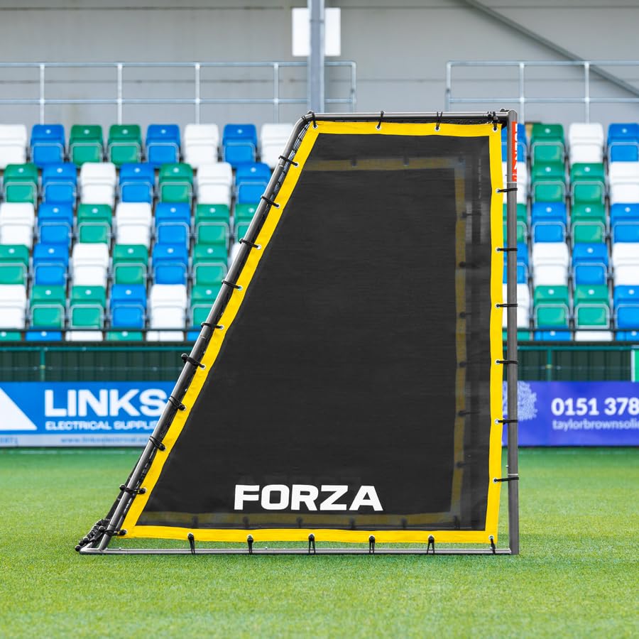 FORZA Steel42 Goal Rebounder Net Kit – Football Training Aid with Durable Double-Sided Net & Side Sheets for Solo Practice & Team Drills - Goal NOT Included - size: 12ft x 6ft