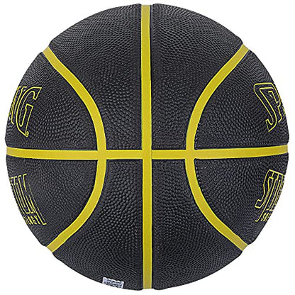 Spalding(スポルディング) バスケットボール ボール ベーシック 7号 ラバー - color: Black x Yellow