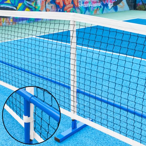Vermont Procourt Combi Net | Net for Tennis, Badminton, Pickleball & Soccer-Tennis | Portable Badminton Set | Mini Tennis & Badminton Sets for Backyards - color: 10ft Wide (Half Court Pickleball Only)