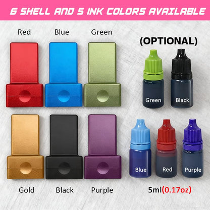 ORYG Custom Self-Inking Golf Ball Stamp - Create Your Signature Ball Marker - Quick-Drying Permanent Golf Ball Marking Tool - Ideal Golf Gift Accessory