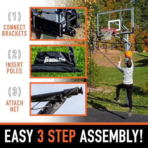 Franklin SportsBasketball Pass Back Rebounder - color: Black, size: 14' X 8'