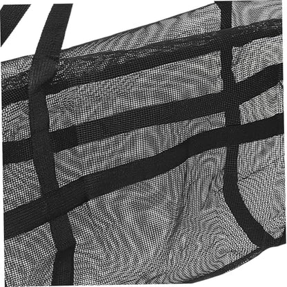Toyvian Oversized Mesh Sports Bag for Basketball and Soccer Sturdy PVC Athletic Backpack with Adjustable Straps for Gym Yoga and Fitness Gear