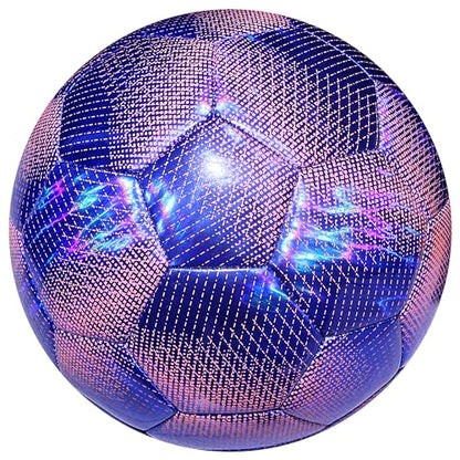 EVZOM Futsal Ball,Futsal Soccer Ball Size 4 for Adult Indoor Training(Purple)