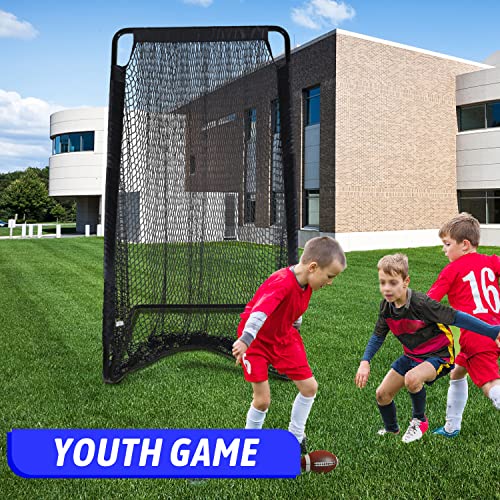 Kapler Football Practice Kicking Net for Kicker 81’’x 41’’Football Field Goal Kicking Cage for Youth Punting Backyard Outdoor Use Indoor Football Net Equipment Easy Setup