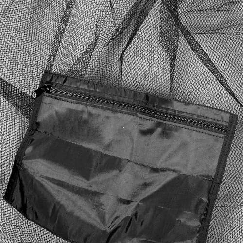 KALLORY Large Capacity Basketball Soccer Volleyball Drawstring Bag Mesh Sports Ball Carrier Portable Outdoor Storage with Shoulder Strap for Team Sports