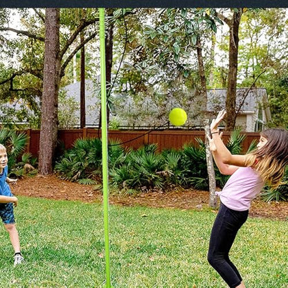 Tennis Trainer, Solo Practice Set, Portable Swing Aid, Self Training Equipment 5.28 Feet for Match Preparation, Hitting Feedback, and Leisure Court Games Players, Athletes, Beginners Anytime Anywhere