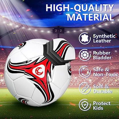 Tradder 4 Pack Soccer Ball with Pump Size 3 4 5 Deflated Soccer Ball for Outdoor Indoor Game Sport Practice Training Gift for Kid Youth Teen Adult Charity Donation - size: Size 4, style: Whirlwind Style