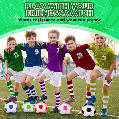WILLBOND 36 Pcs Traditional Soccer Balls Bulk Size 2, 3, 4, 5 Soccer Ball for Indoor Outdoor Game Practice Training Sport Gift for Adults Players - size: Size 5