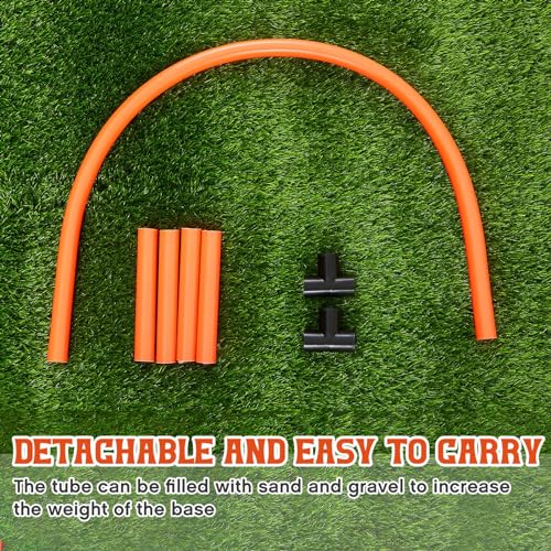 Foilswirl 6 Pcs Indoor Training Arches with Removable Base Soccer Passing Arcs Turf Arches Indoor Soccer Training Equipment Footwork and Kicking Drills for Football Basketball Practice