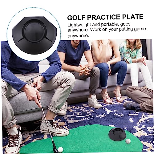 3pcs Golf Practice Disc Portable Putting Aid for Use Lightweight Training Device for All Ages for Home Office and Travel