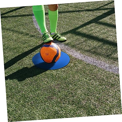 4pcs Round Soccer Training Markers Spot Markers for Agility Drills Yellow Red Blue Green for Football Basketball Gym Class Activities