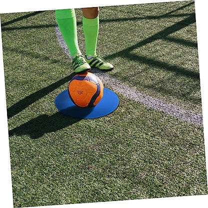 4pcs Round Soccer Training Markers Spot Markers for Agility Drills Yellow Red Blue Green for Football Basketball Gym Class Activities