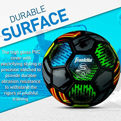 Franklin Sports Mystic Soccer Balls - Soccer Ball and Air Pump Sets - Multiple Size Soccer Balls - Soft Cover - Perfect for Kids and Adults - size: Size 4 - Ages 8-12