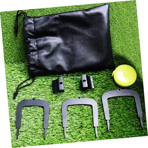 BESPORTBLE Golf Training Aid 3-piece Putting Gate Set Aluminum Alloy Putting Alignment Tool Exercise Practice for Putts