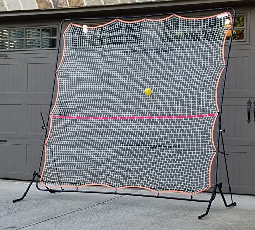 Tourna Rally Pro Adjustable Tilt Rebound Net (7x7 ft) for Tennis and Pickleball - style: Black