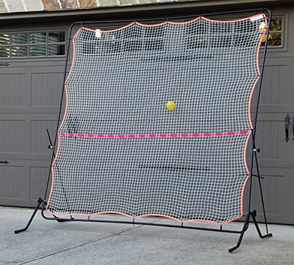 Tourna Rally Pro Adjustable Tilt Rebound Net (7x7 ft) for Tennis and Pickleball - style: Black