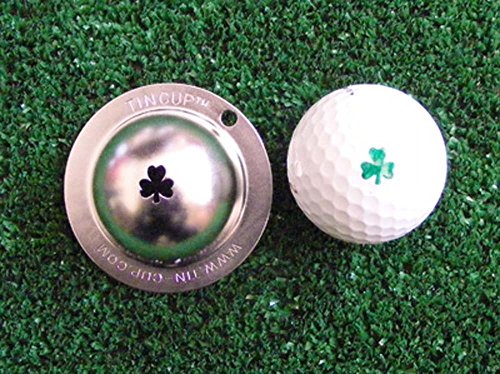 Tin Cup Golf Ball Marking Stencil - color: Shamrock