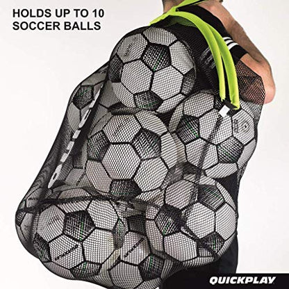 QUICKPLAY Target Sax 2-in-1 Soccer Target Net & Ball Bag | Multi-Sport Equipment for Soccer, Baseball, Softball, Basketball & More | Portable, Durable & Perfect for Training Players, Teams & Coaches