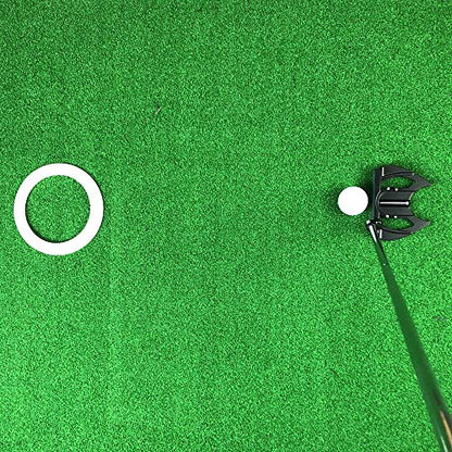 MAZEL Golf Putting Cup/Ring for Training Aid Indoor & Outdoor - All-Direction Practice Hole Putting Accuracy Trainer - color: White Ring